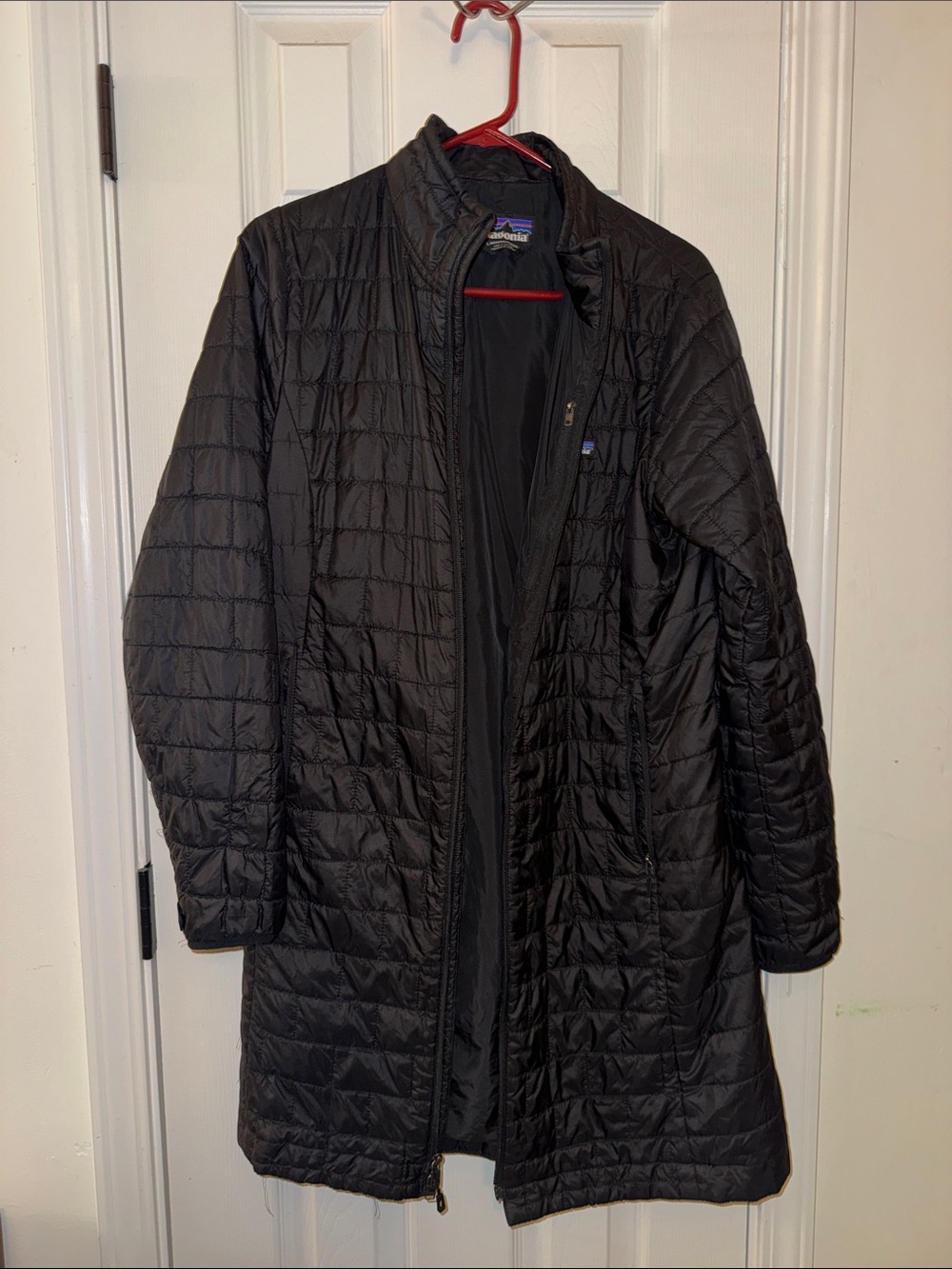 Patagonia Men’s Black Quilted Long Puffer Coat